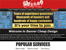 Tablet Screenshot of bannercheapdesign.com